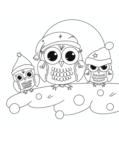 FREE Christmas Owl Coloring Page – 1000+ FREE Coloring pages on ...
