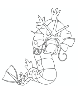 Mega Gyarodos Coloring Page: Download Free Printable
